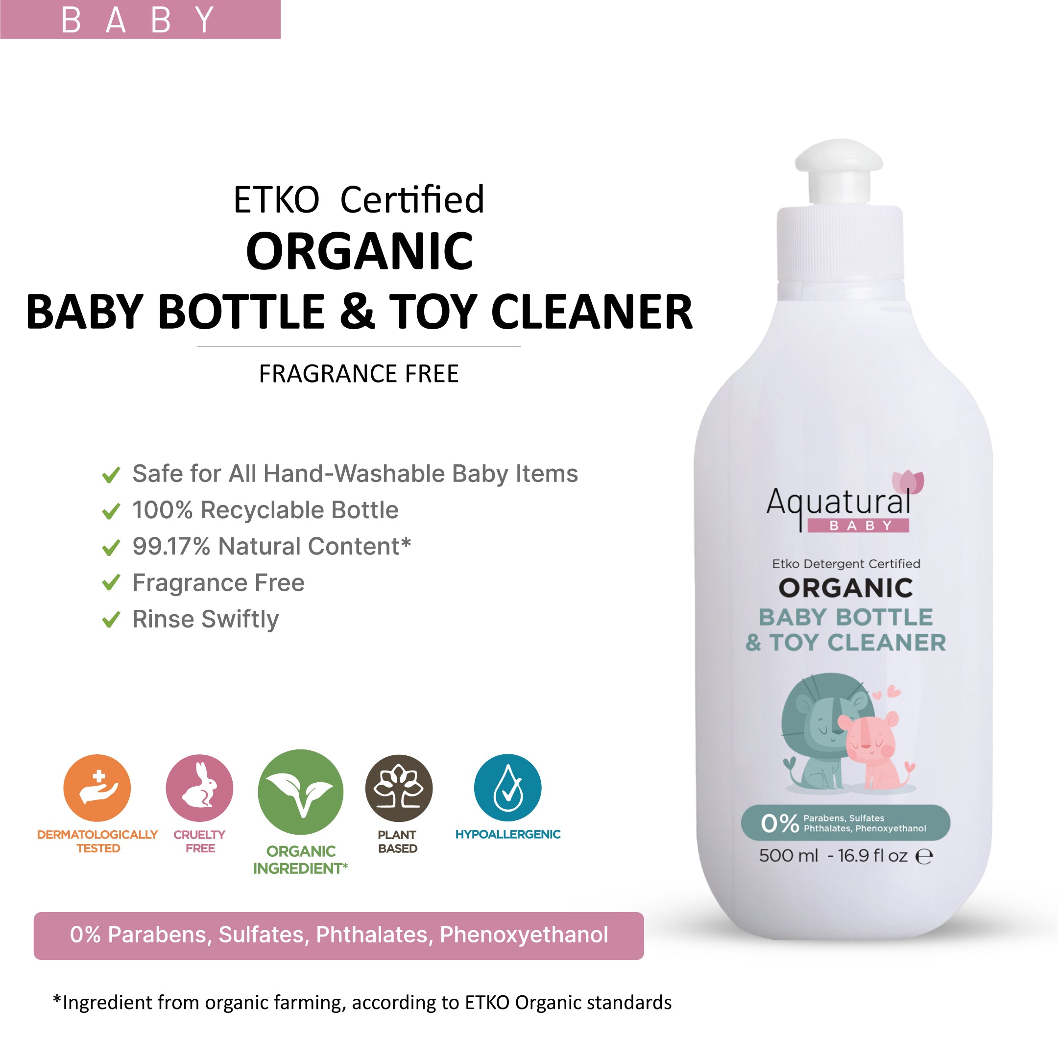 Organic Baby Bottle Toy Cleaner – Aquatural